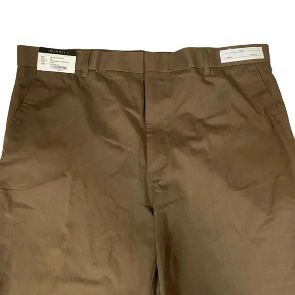 NWT UPS Men's Uniform Pants Twinhill Brown/Khaki Flat Front Driver Workwear  42 - Picture 2 of 16